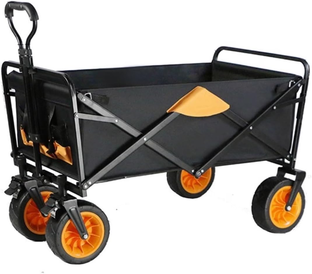 Collapsible Wagon Cart with Wheels Foldable Folding Wagons Carts Silen