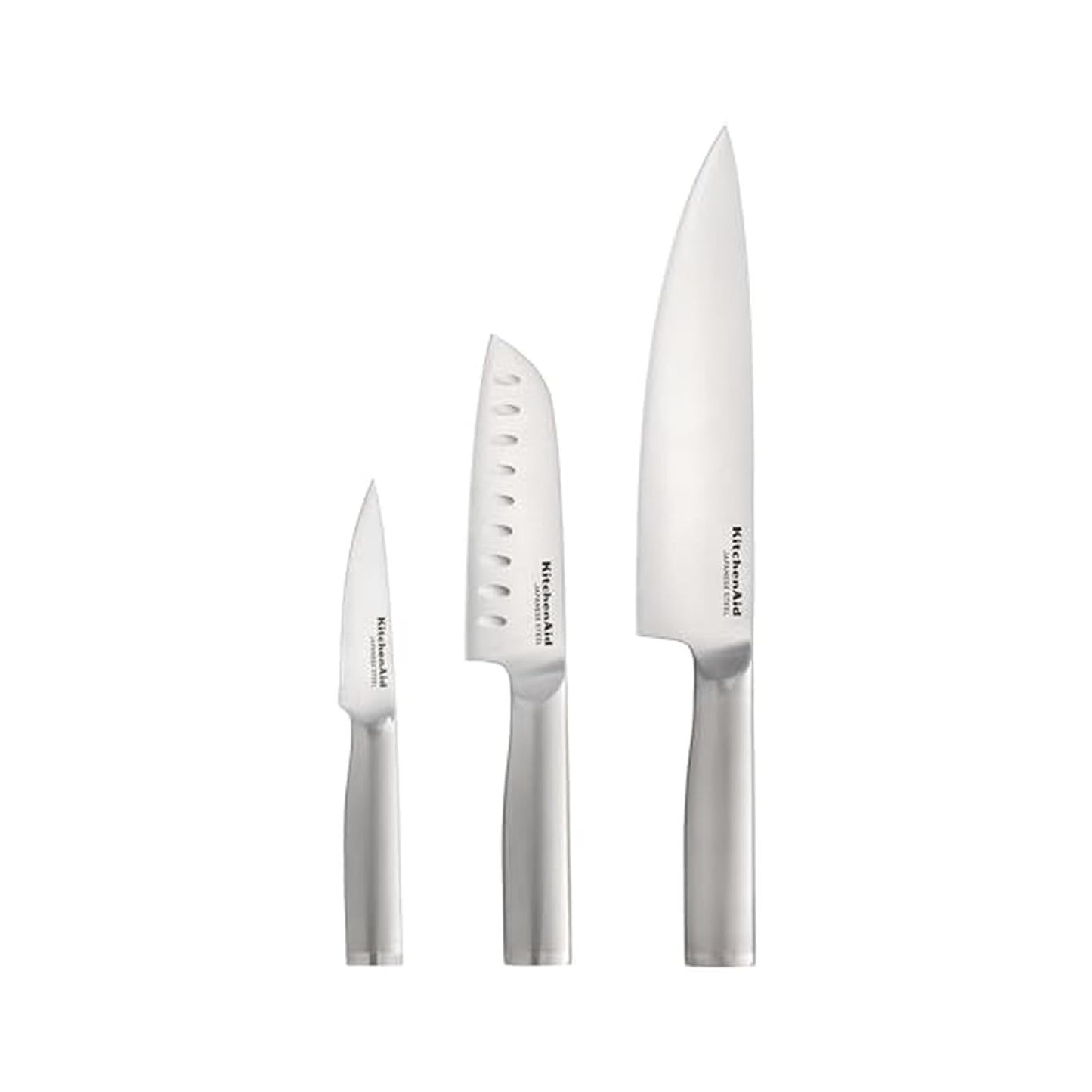KitchenAid 3 Piece Forged Chef Knife Set High Carbon Japanese Steel, I