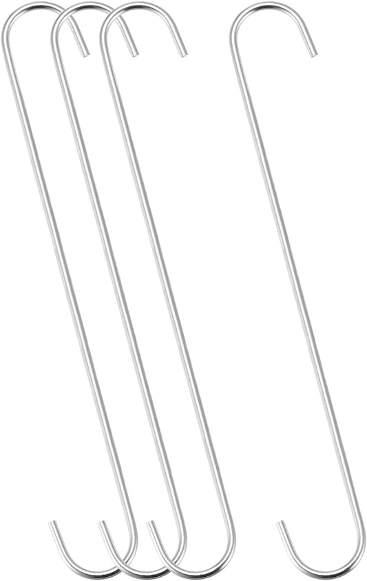 uxcell S Hanging Hooks, 12inch/300mm Extra Long Steel Hanger, Indoor O