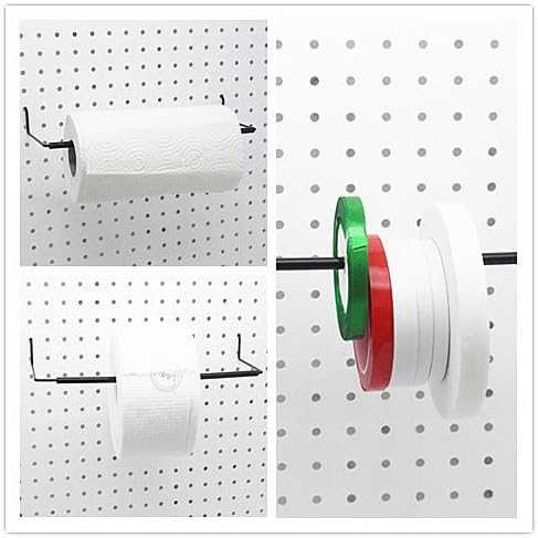 Paper Towel Holder for Pegboard, Extendable, Fit Any Standard Pegboard