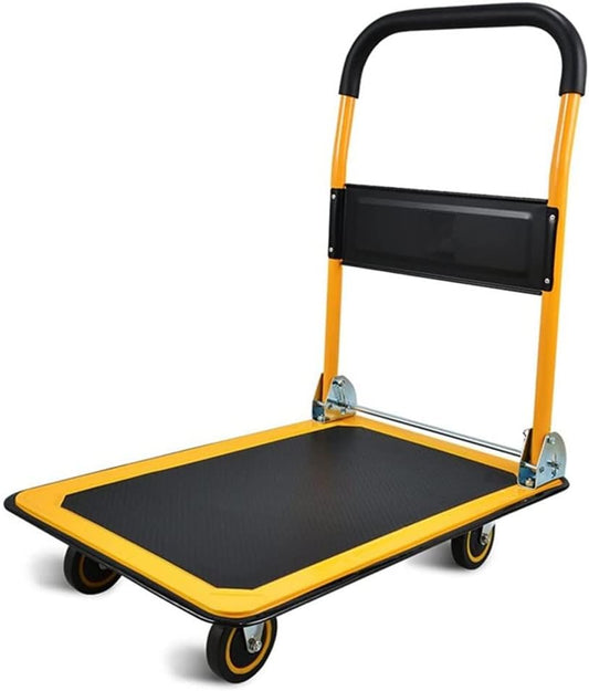 JSEIAJB 360 Degree Swivel Wheels and Foldable,Portable Push Pull Cart 