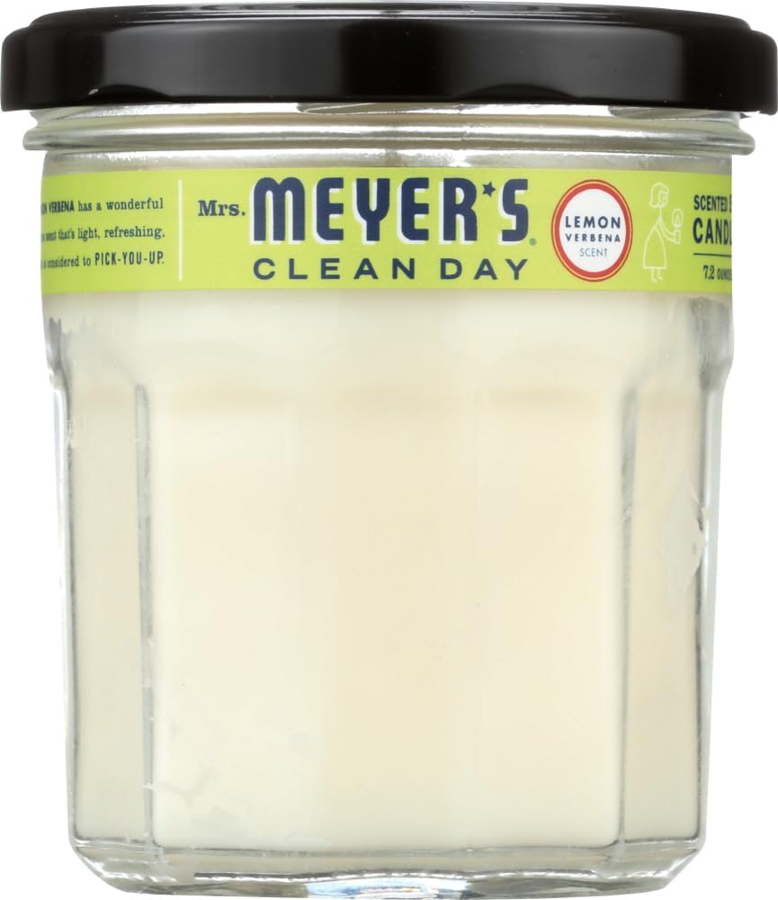 MRS. MEYER'S CLEAN DAY Lemon Verbena Soy Candle, Garden-Inspired Aroma