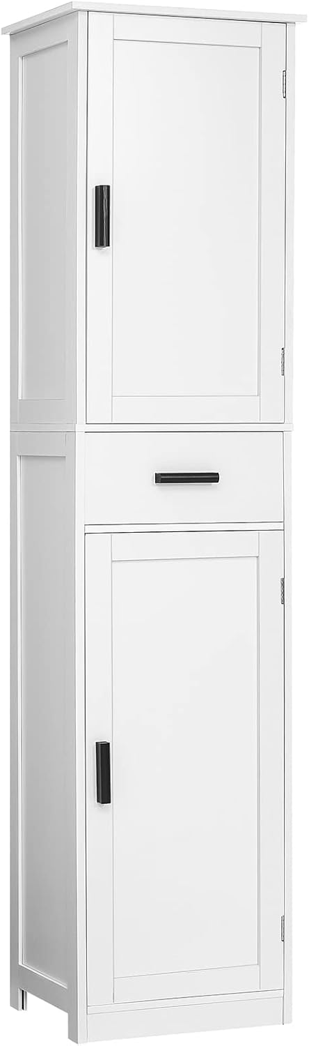 usikey 67'' Tall Bathroom Cabinet, Storage Cabinet with 4 Shelves & 2 