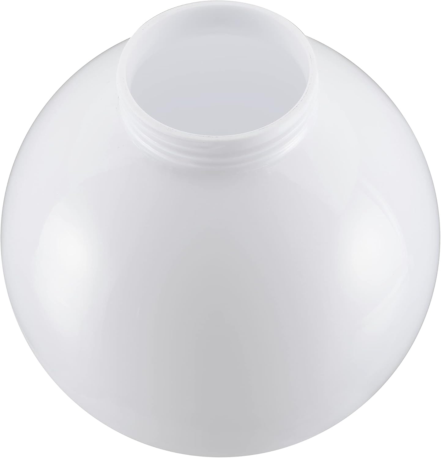 Aspen Creative 28002-21, 8" White Acrylic Replacement Lamp Post Globe with 3-1/4" Threaded Neck