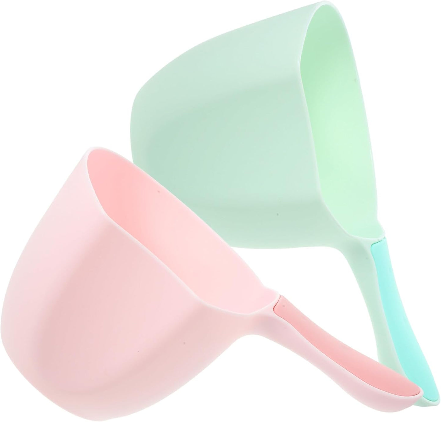 2Pcs Plastic Water Ladle for Kitchen Bathing and Plant Watering Lightweight Deep Scoop Easy to Clean Multipurpose Water Dip Dipper for Home and Garden
