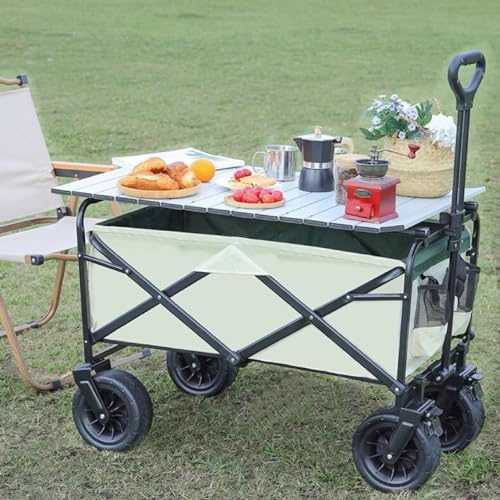 Collapsible Wagon Cart with Wheels Foldable Folding Wagons Carts Silen