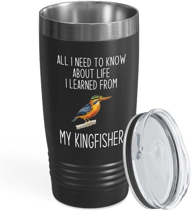 Bird Lover Black Edition Viking Tumbler 20oz - Lfe My Bird - Hummingbi