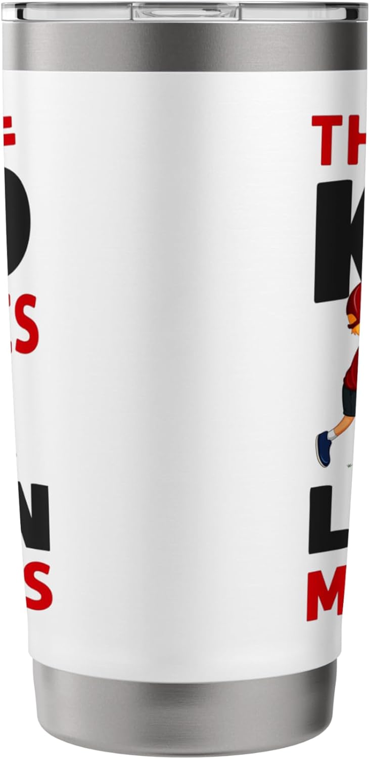 Lawn Mower Mowing Dad Father Landscaper This Kid Loves Lawn Stainless Steel Insulated Tumbler