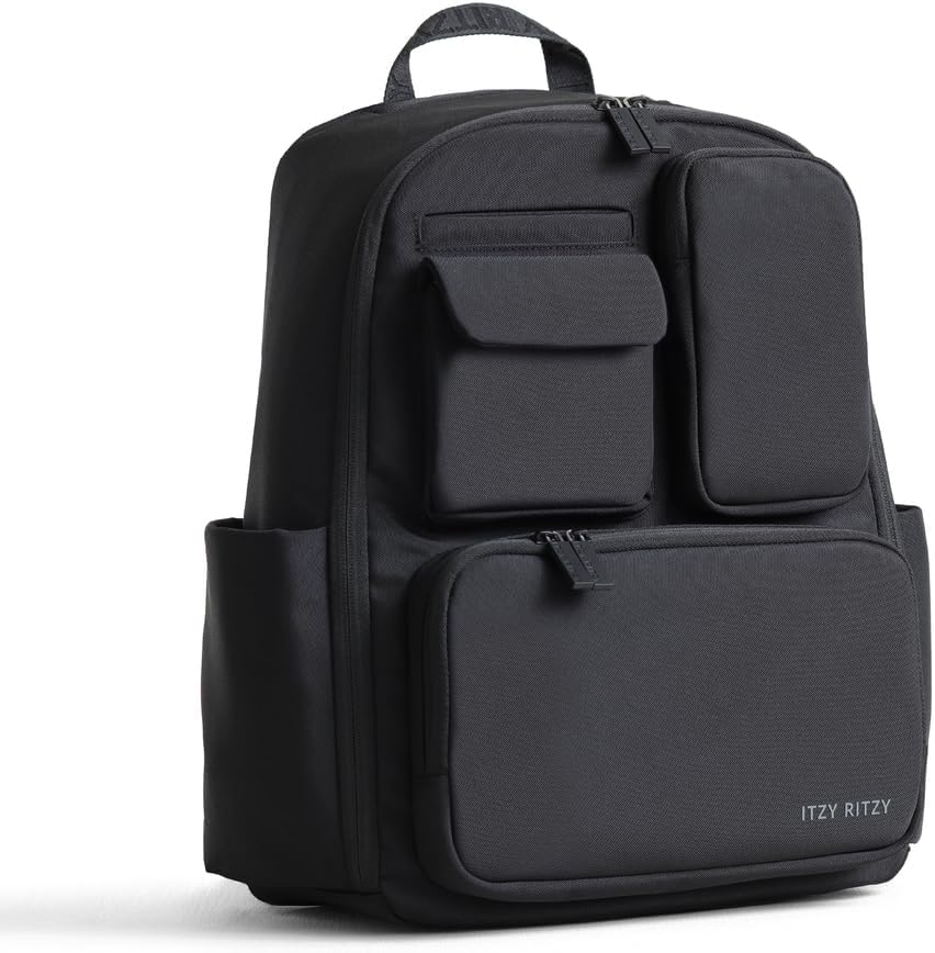 Itzy Ritzy Utility Diaper Bag Backpack – Features 17 Pockets (Includin