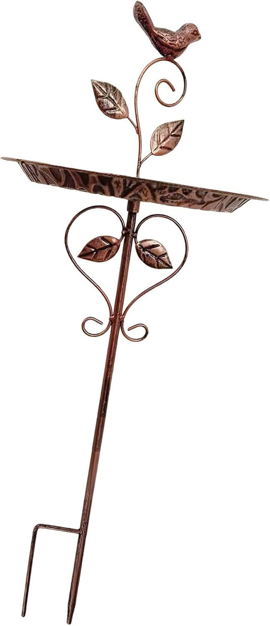 Elegant Wrought Iron Outdoor Bird Feeders Rusts Garden Multifunctional