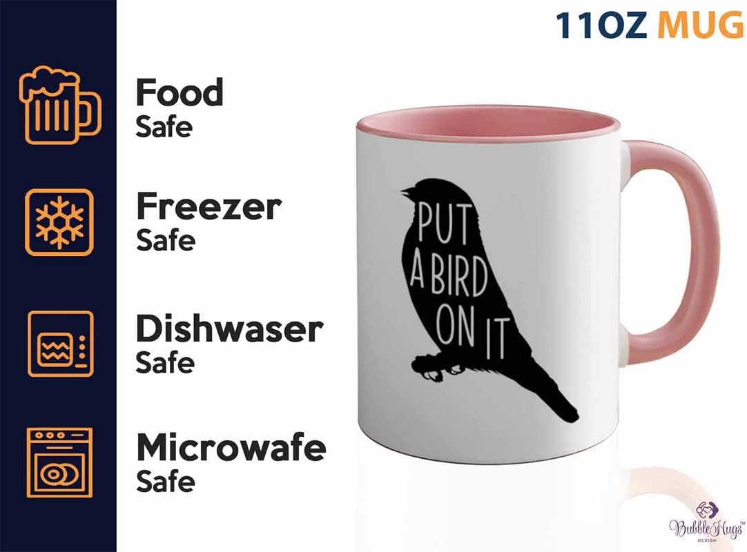 Bird Lover Two Tone Pink Edition 11oz - Put a Bird on it - Hummingbird