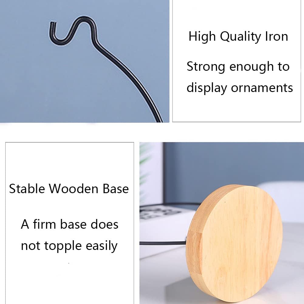 YY YEARCHY Semicircular Ornament Display Stand Aesthetic Air Plants Holder Terrariums Hanging Planter Stand Art Iron Wire Hanging Pot Hook for Home Decor Ornaments Glass Globe Witch Ball