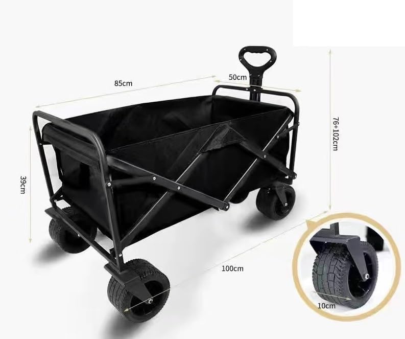 Wagon Cart Beach Wagon Garden Wagon Folding Garden Trolley Cart Heavy 