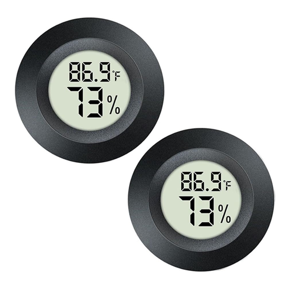 2 Pack Hygrometer Thermometer Digital Humidity Meter Indoor/Outdoor Hu