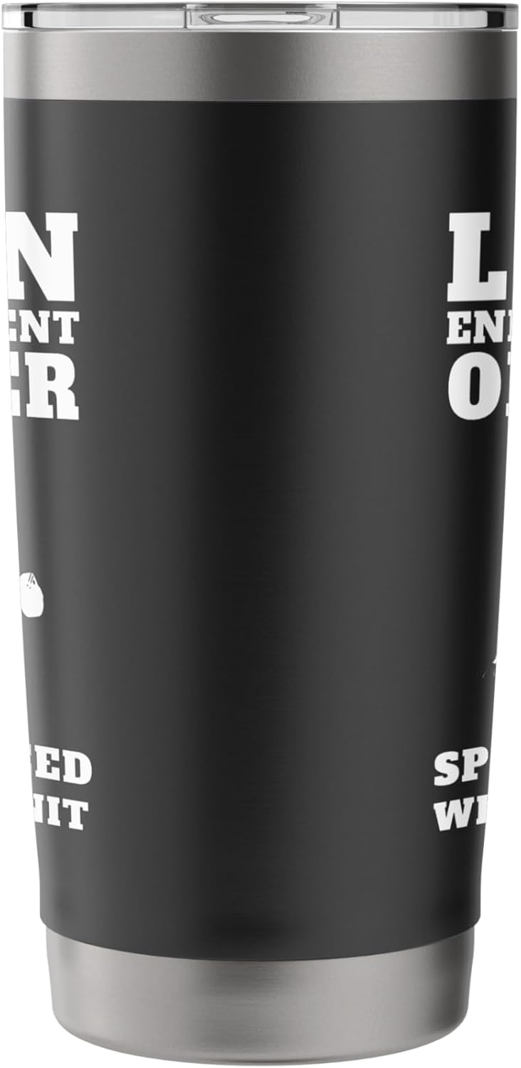 Funny Lawn Care officer weed whacker unit Men's Graphic Tee Stainless Steel Insulated Tumbler