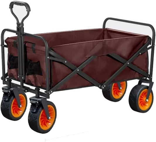 Outdoor Utility Wagon 8" Wheel Portable Collapsible Camping Cart Garde