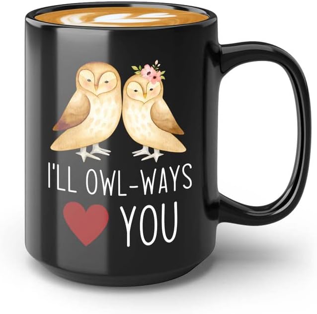 Bird Lover Coffee Mug 11oz Black - Short penguin size - Hummingbird Ne