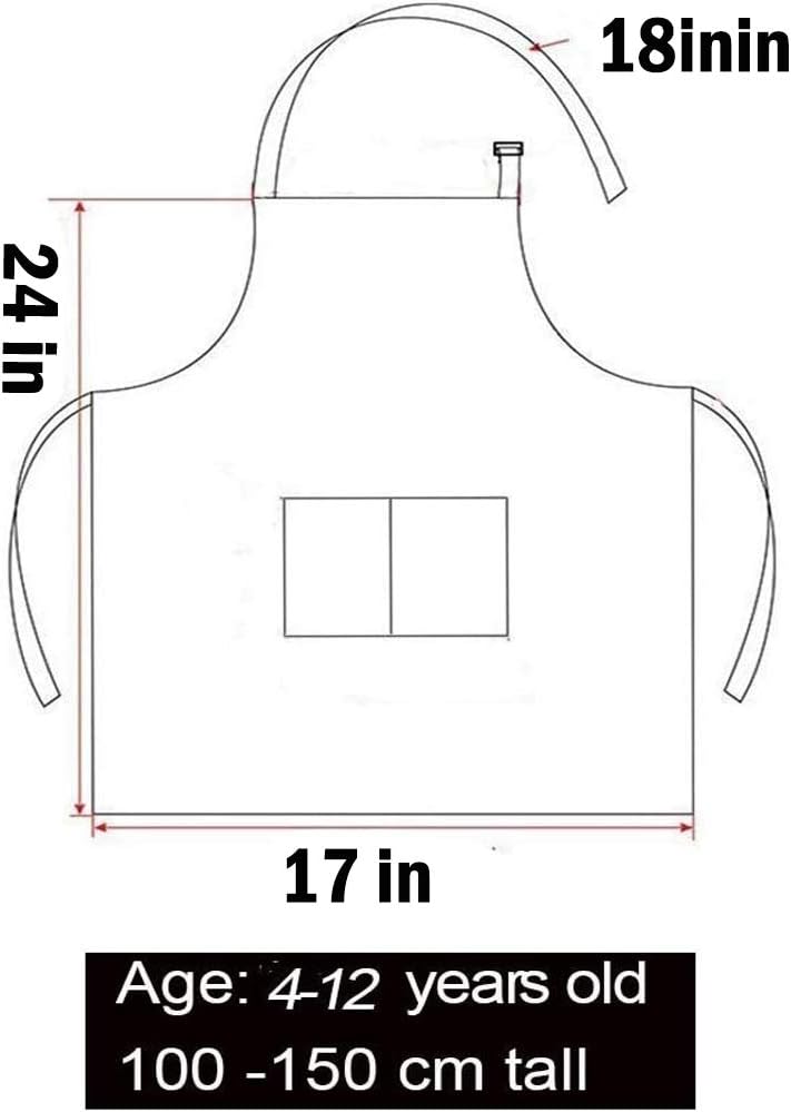 10 Pieces Kids Chef Hat and Apron Set