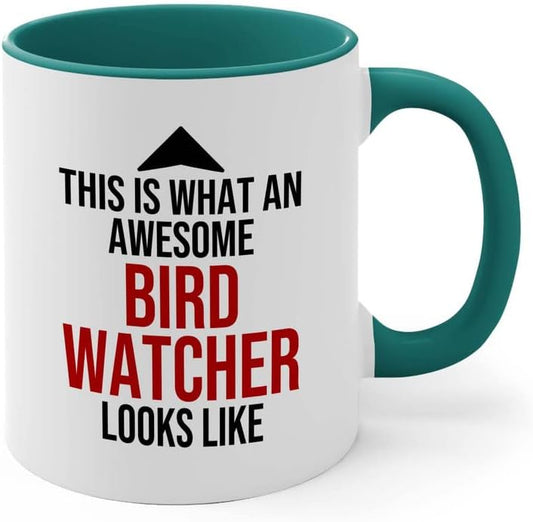 Bird Lover Two Tone Green Edition 11oz - Awsome Bird Watcher Looks Lik