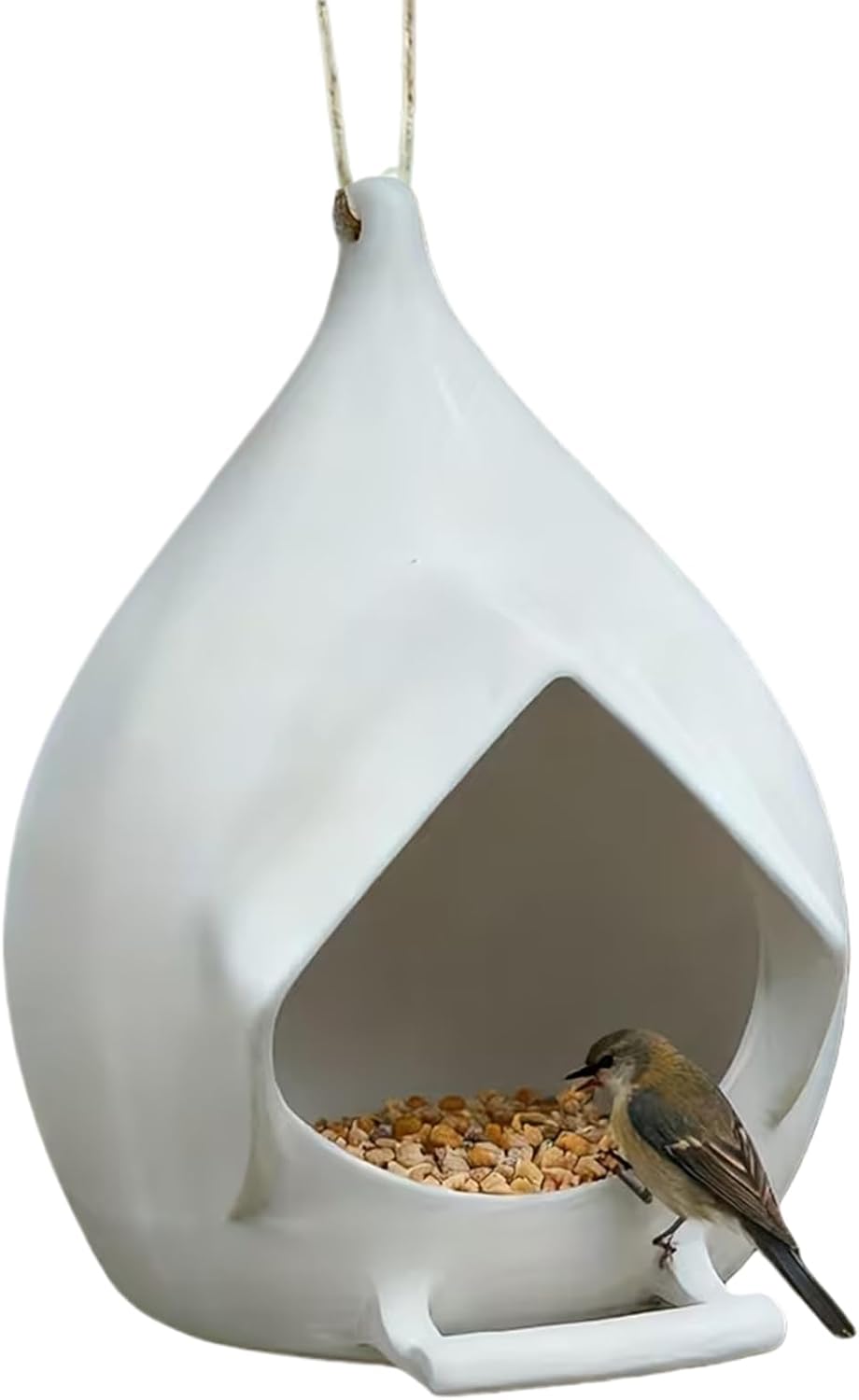 Hangable Bird Feeder - Rainproof Feeding Dispenser, Backyard Garden Patio Bird Feeder for Birds, Weather Resistant Feature, Outdoor Birdwatching Tool, Lawn Porch Terrace Use