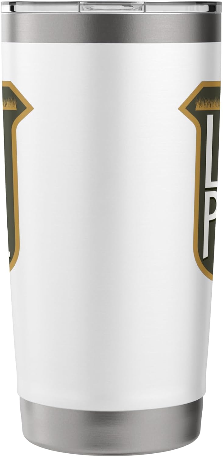 Lawn Mower Mowing Dad Father Landscaper Lawn Patrol Stainless Steel Insulated Tumbler
