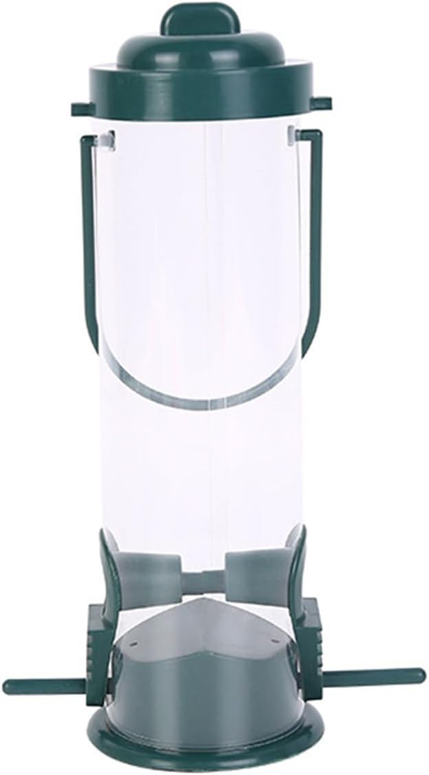 Bird Feeding Tube - Automatic Squirrel Proof Feeder | Small Hummingbird Feeder for Garden Courtyard with Balcony, Deck, Farm, Park, Outdoor Wildlife Bird Supply Feeding Station Accessory