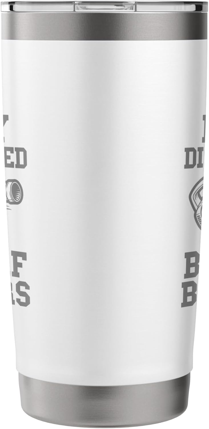 Leaf Blowing Mens Easily Distracted By Leaf Blowers Funny Stainless Steel Insulated Tumbler
