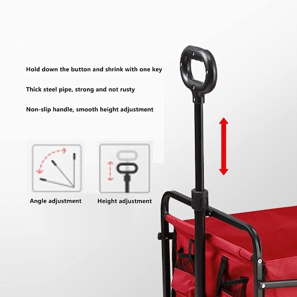 Handcart, Trolley Folding Garden Wagon Trolley,Outdoor Camping Cart,Th
