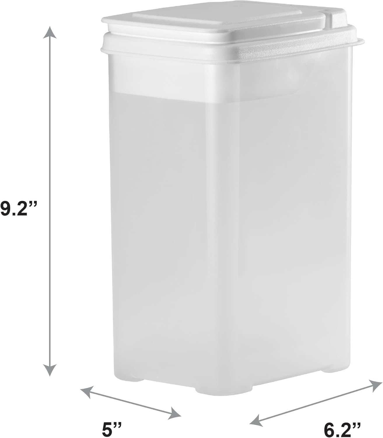 Buddeez Pet Treat Container for Dogs and Cats - 3.5 Quart Flip Top Sto