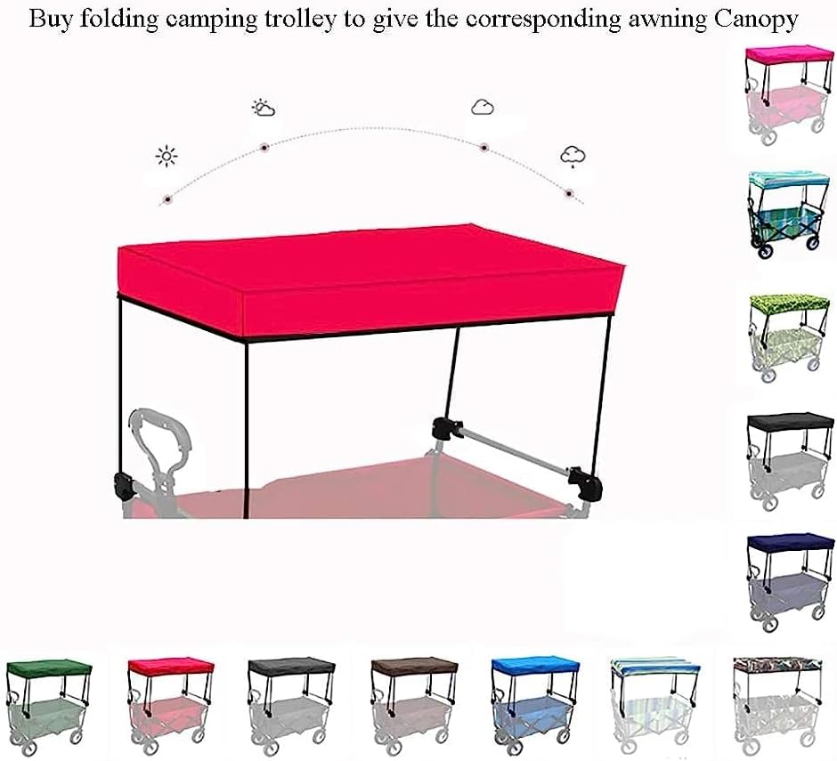 Handcart, Folding Garden Trolley Cart Heavy Duty Wagon for Outdoor Cam