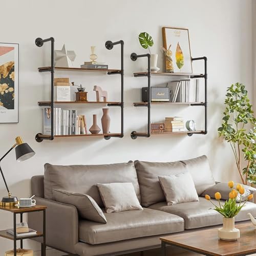 Floating Wall Shelves Kitchen Spice Rack Organizer Shelf 80X20X60cm 100X20X60cm Storage Shelving Unit Plant Stand for Bedroom, Bathroom, Living Room, Office, Outdoor(100x20x90cm) ()