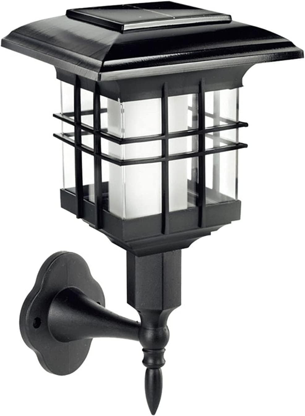 Porch Light Solar Wall Lamp Led Flickeflame Wall Light 2 Pack Waterproof Solar Outdoor Sconces Dusk to Dawn Auto On/Off, for Garden Patio Yard Door Stairs Front Door