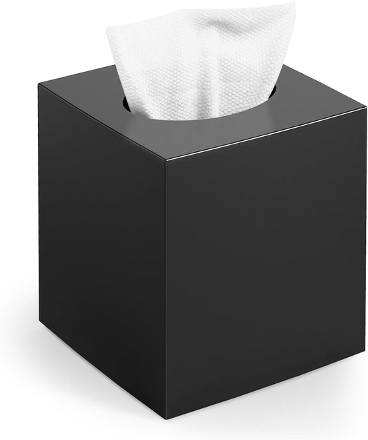 Tissue Box Cover, Square Modern Facial Acrylic Tissue Holder Napkin Di
