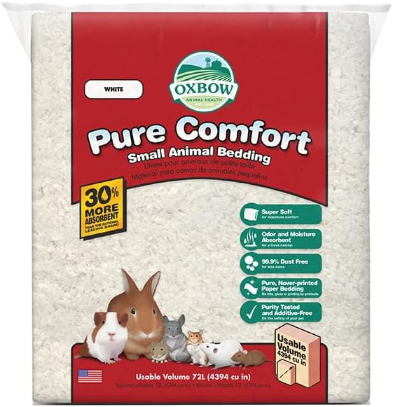 Oxbow Pure Comfort Bedding, Rabbit, Hamster, & Guinea Pig Bedding, Bun