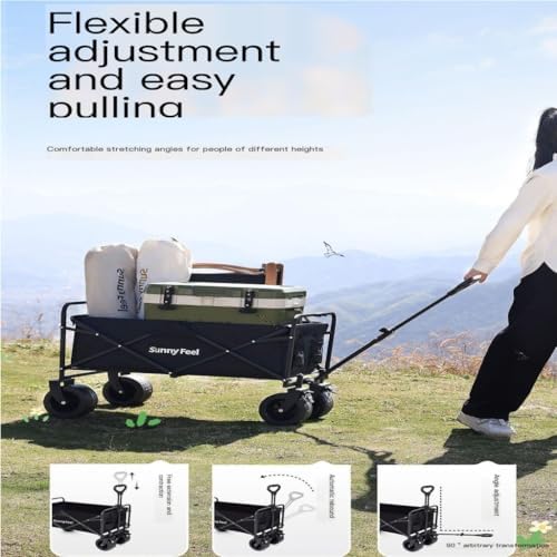 Portable Camping Cart,Portable Beach Trolley Cart for Outdoor Camping 