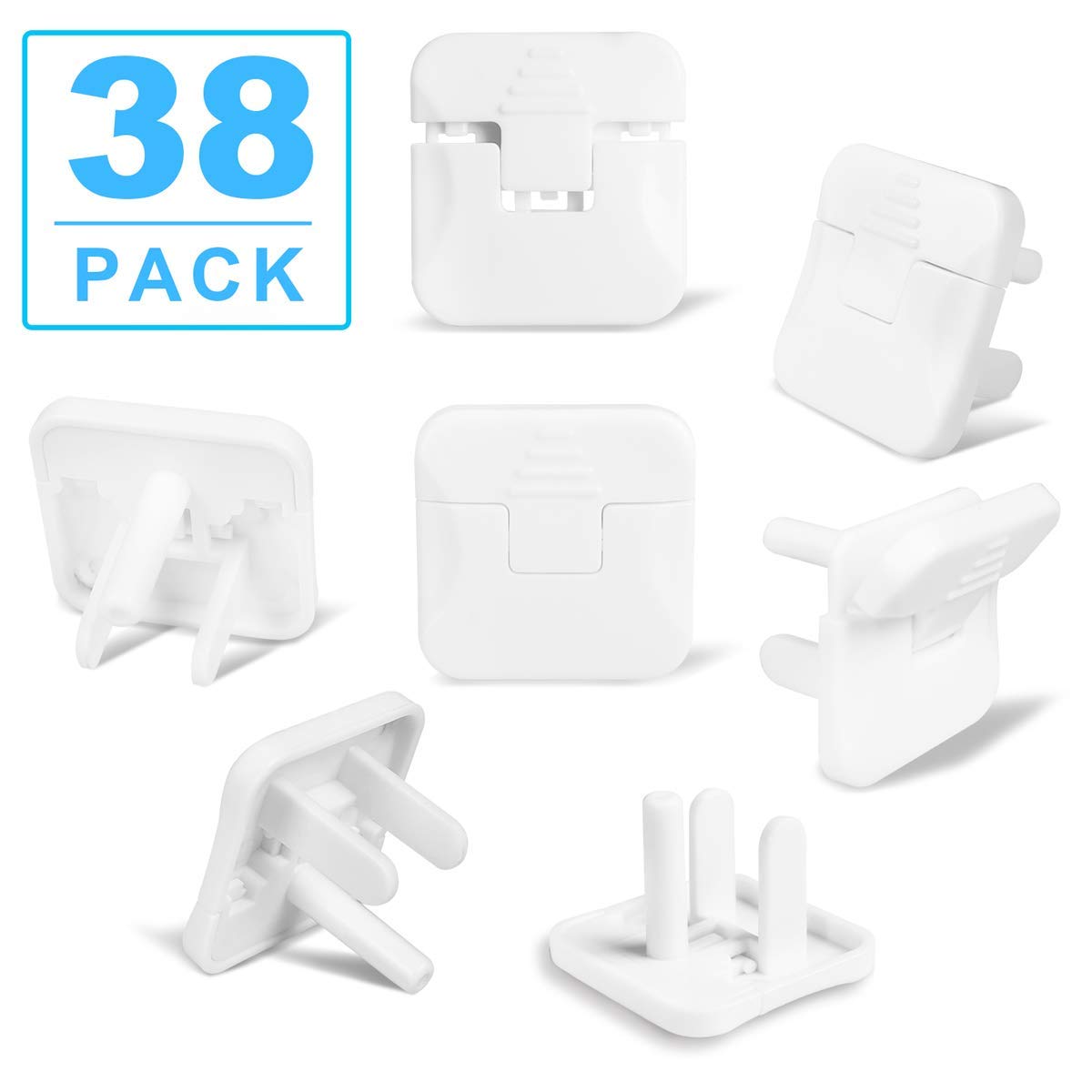 Outlet Covers Babepai 38-Pack White Child Proof Electrical Protector S