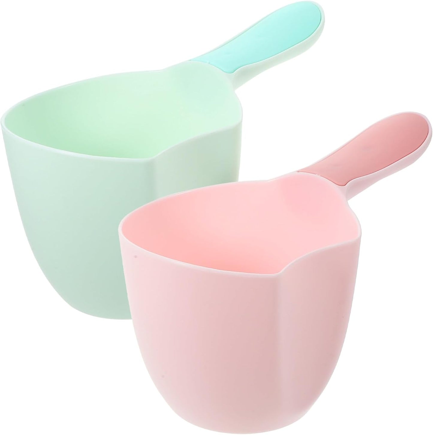 2Pcs Plastic Water Ladle for Kitchen Bathing and Plant Watering Lightweight Deep Scoop Easy to Clean Multipurpose Water Dip Dipper for Home and Garden