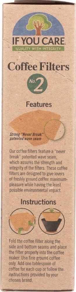 If You Care FSC Unbleached No 2 Coffee Filters, 100 Count