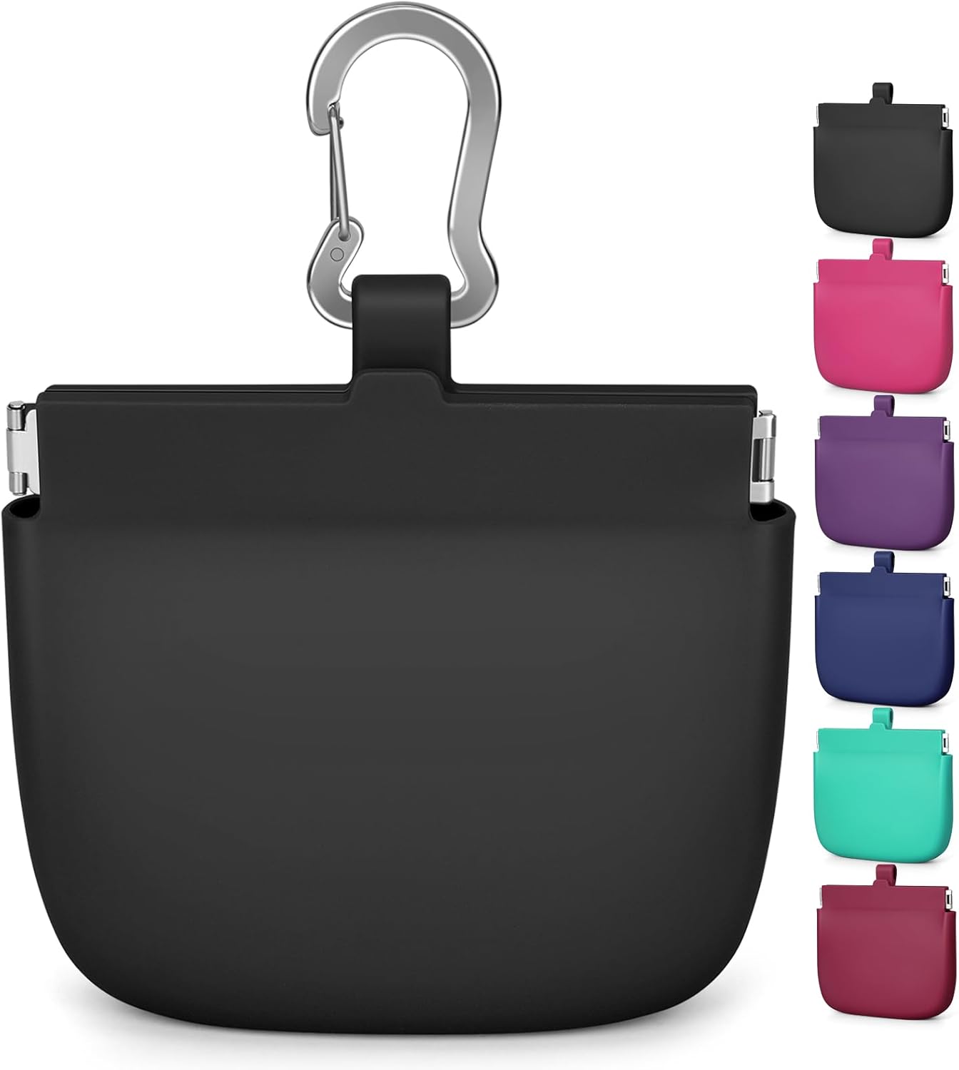 RBibei【One-Hand Access Silicone Dog Treat Pouch, Small Pocket Sized Tr