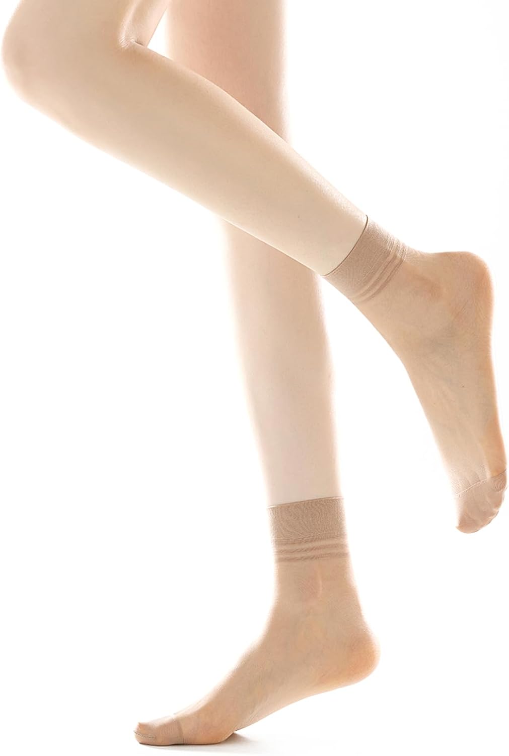 20 Pairs Women's Ankle Sheer Nylon Socks Summer Thin Soft Tight Hosier