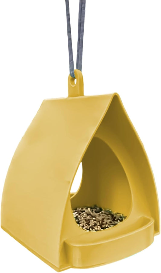Bird House Feeder,Open Design Decorative Hanger,Hut Shape HangBird Feeders - Open Design Station, Hut Shape Holder, Mounted able Mounted Outdoor Bird Feeder | for Outside Garden Winter Balcony Viewing