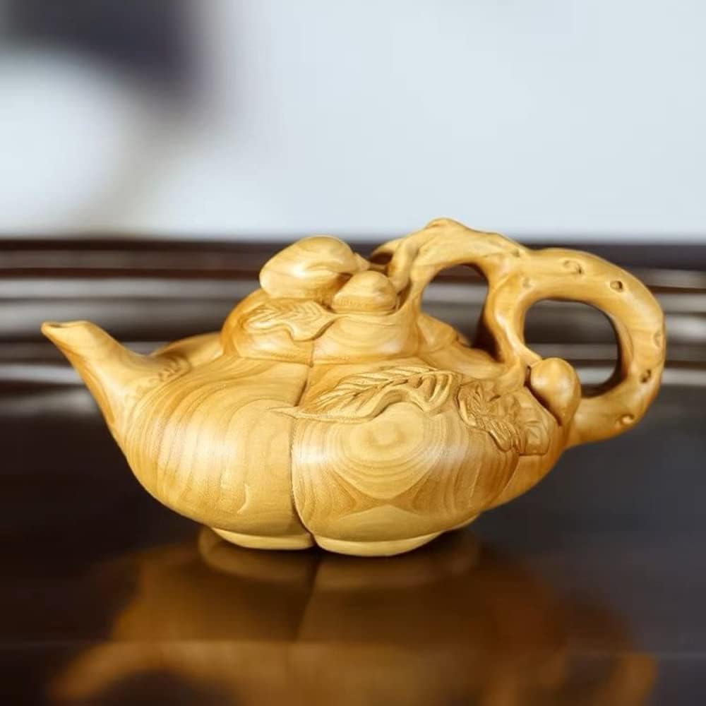 XIALON 7cm Huangyangwood Longevity Pot Solidwood Hanging Hands Playing