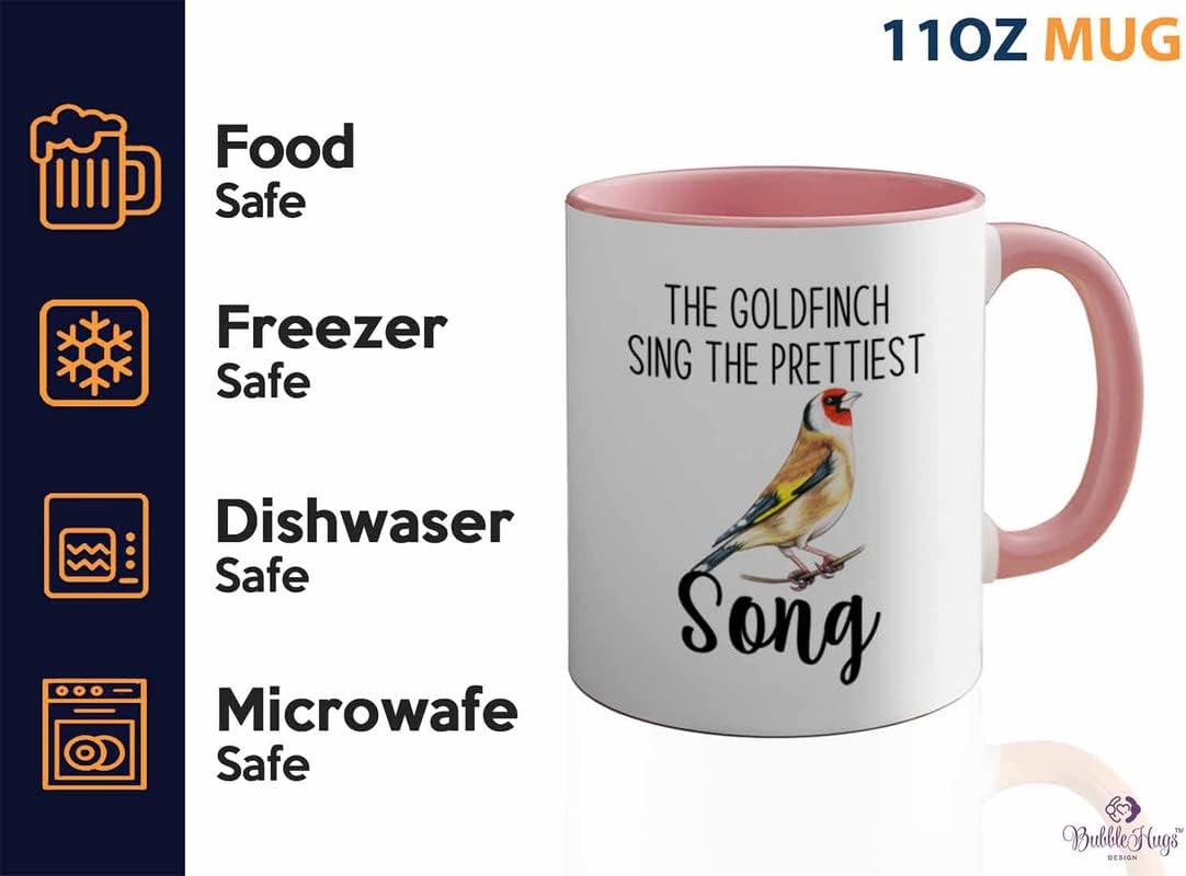 Bird Lover Two Tone Pink Edition 11oz - Prettiest Song - Hummingbird Nest Cage Parrot Dad Gardening Outdoor Birdwatcher Feeder