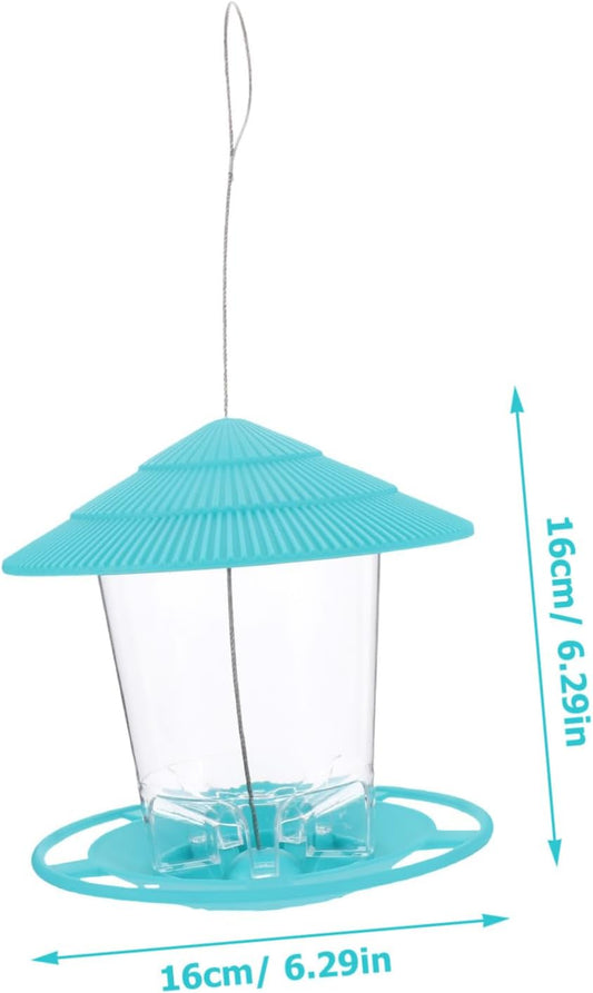 Milisten Automatic Hanging Bird Feeder Outdoor Garden Feeder for Attracting Birds Design for Patios Porches and Backyards Bird Food Station