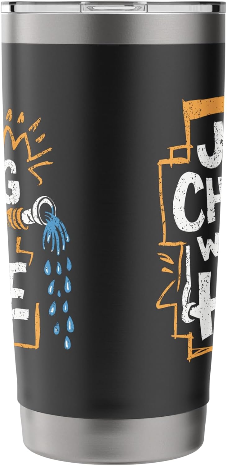Lawn Care Humor - Chilling With My Hose Stainless Steel Insulated Tumbler