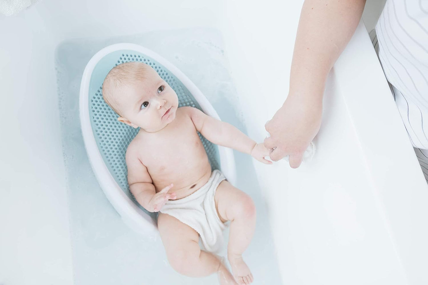 Angelcare Baby Bath Support (Aqua) | Ideal for Babies Less Than 6 Mont