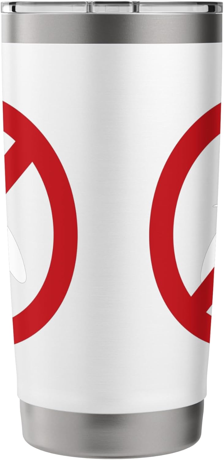 Pest Control Wasp Sign Gag Halloween Gift No Wasps Allowed Stainless Steel Insulated Tumbler