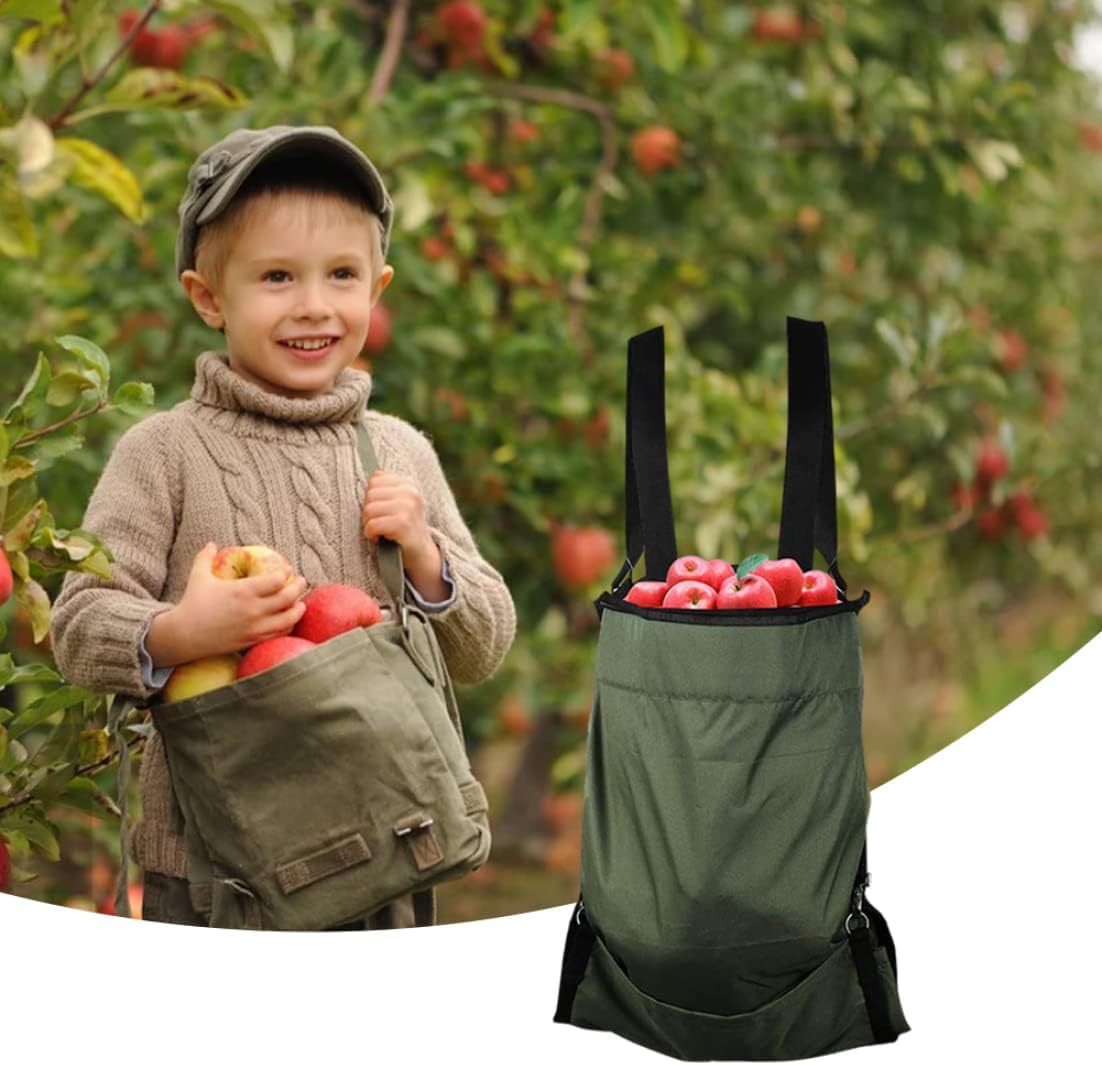 Fruit Picking Apron Waterproof Adjustable Apples Collecting Storage Ba