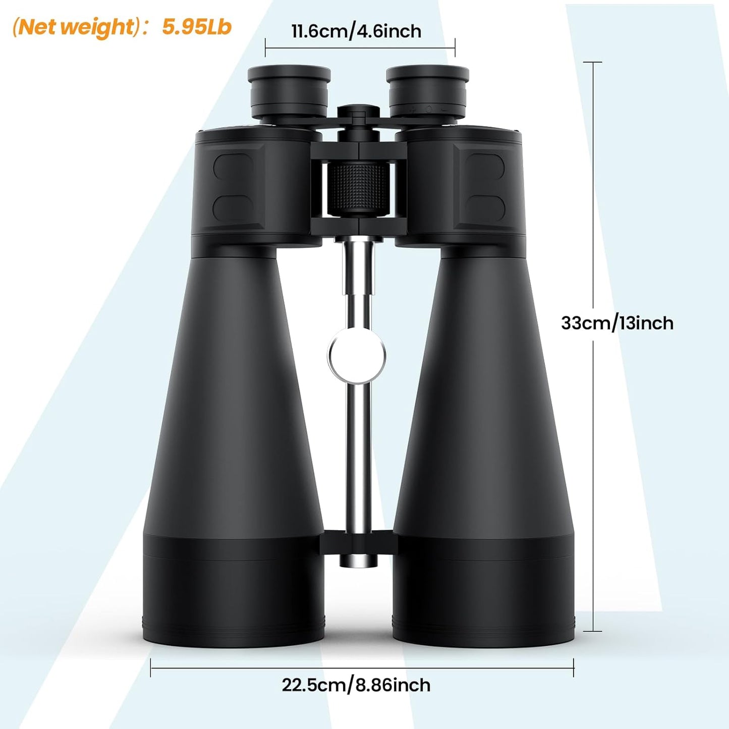20x80 Binoculars for Adults High Powered - Aurosports 80mm Large Aperture Binocular with Clear Low Light Vision - Long Range Binoculars for Bird Watching Stargazing Hunting Outdoor