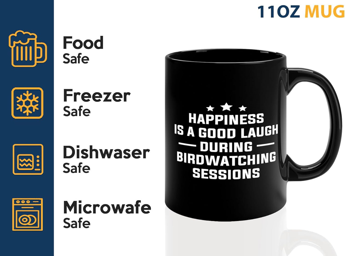 Hobby Coffee Mug 11oz Black -Birdwatching Sessions - Bird Feeder Backyard Birdwatcher Gifts Birding Bird Lover